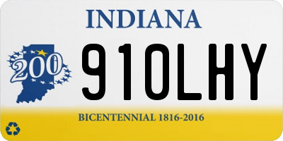 IN license plate 910LHY