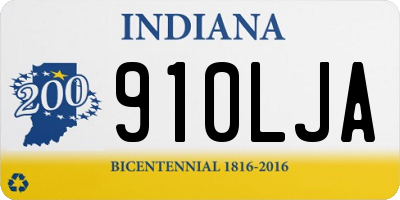 IN license plate 910LJA