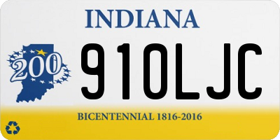 IN license plate 910LJC