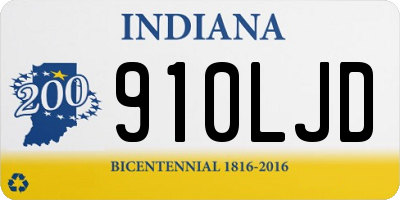 IN license plate 910LJD