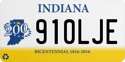 IN license plate 910LJE