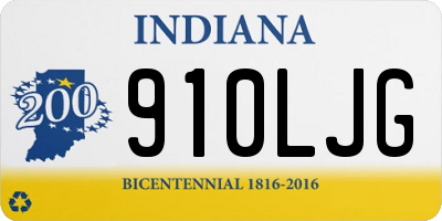 IN license plate 910LJG