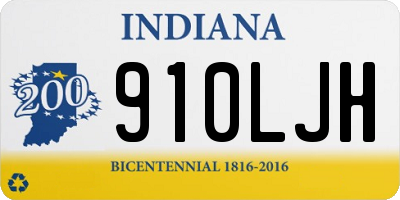 IN license plate 910LJH