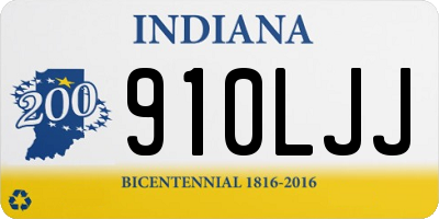 IN license plate 910LJJ