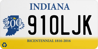 IN license plate 910LJK