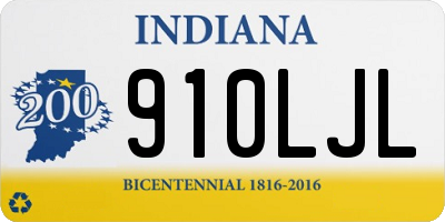 IN license plate 910LJL
