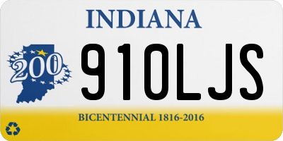 IN license plate 910LJS