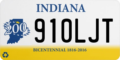 IN license plate 910LJT
