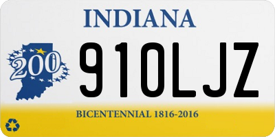 IN license plate 910LJZ
