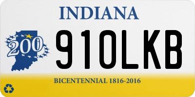 IN license plate 910LKB