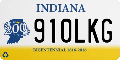 IN license plate 910LKG