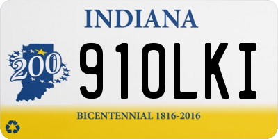 IN license plate 910LKI