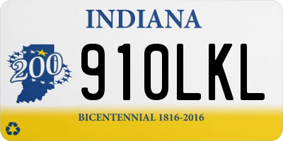 IN license plate 910LKL