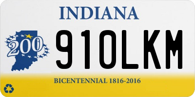 IN license plate 910LKM