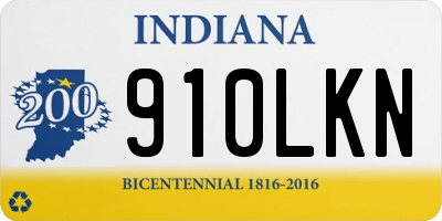 IN license plate 910LKN