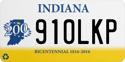 IN license plate 910LKP