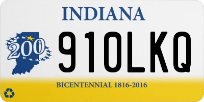 IN license plate 910LKQ