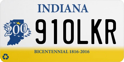 IN license plate 910LKR
