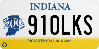 IN license plate 910LKS
