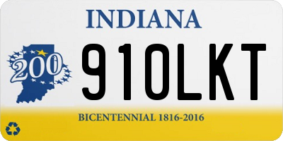 IN license plate 910LKT