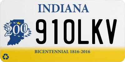 IN license plate 910LKV