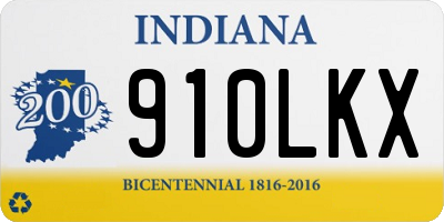 IN license plate 910LKX