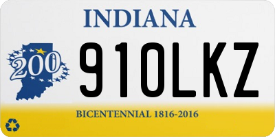 IN license plate 910LKZ