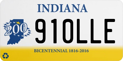 IN license plate 910LLE