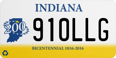 IN license plate 910LLG