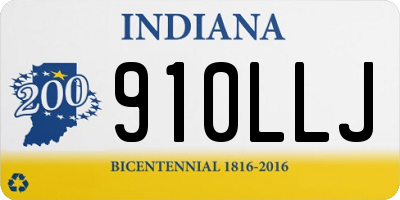 IN license plate 910LLJ