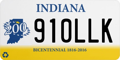 IN license plate 910LLK