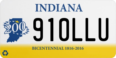 IN license plate 910LLU