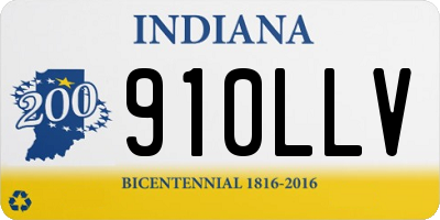 IN license plate 910LLV