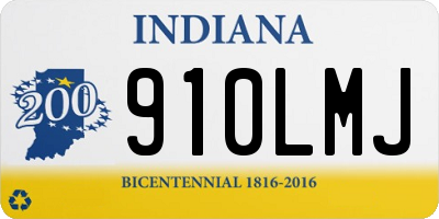 IN license plate 910LMJ