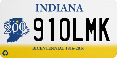 IN license plate 910LMK
