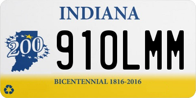 IN license plate 910LMM
