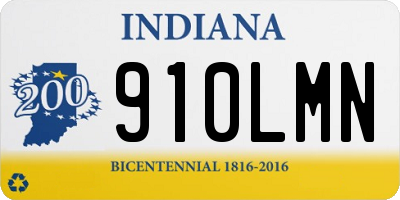 IN license plate 910LMN