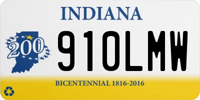 IN license plate 910LMW