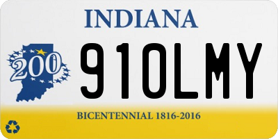 IN license plate 910LMY