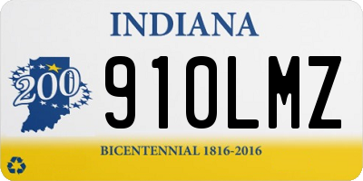 IN license plate 910LMZ