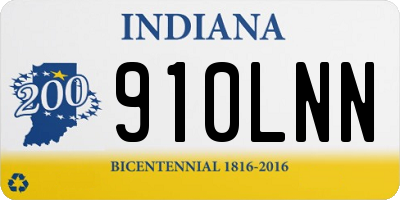 IN license plate 910LNN