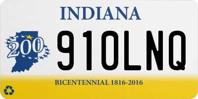 IN license plate 910LNQ