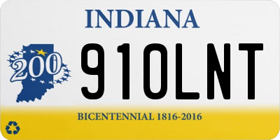 IN license plate 910LNT