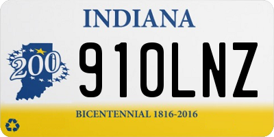 IN license plate 910LNZ