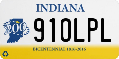 IN license plate 910LPL