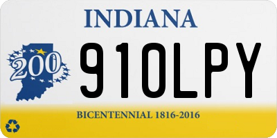 IN license plate 910LPY