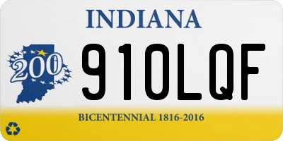 IN license plate 910LQF