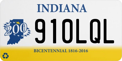IN license plate 910LQL