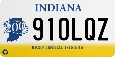 IN license plate 910LQZ