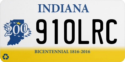 IN license plate 910LRC